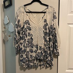 Free People Floral top